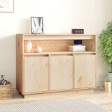vidaXL Komoda 104,5x34x80 cm trdna borovina | Shoptok.si