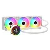 cpu hladnjak aio liquid helios C17 white 12cm fan temperature display LGA1700/AMD AM5 argb 360mm liquid cooling cp