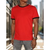 DStreet T-shirt męski basic czerwony | Shoptok.si