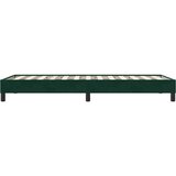  Okvir kreveta bez madraca tamnozeleni 90x220 cm baršun | shoptok.hr