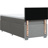  Okvir kreveta s oprugama i madrac svjetlosivi 80x200cm tkanina | shoptok.hr