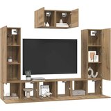  Set TV komoda Zidne 7 pcs Umjetnički hrast Konstruirano drvo | Eponuda.ba