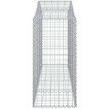 vidaXL Lučne gabionske košare 7 kom 200x50x120/140cm pocinčano željezo | shoptok.hr