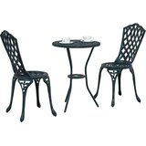 Bistro set za vrt 3 kom. Zelena Aluminij | shoptok.hr