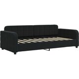  Raztegljiva postelja črna 90x190 cm žamet | Shoptok.si