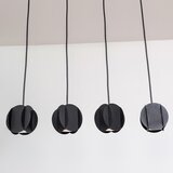  Visilica na sajli GAMBIT 4xGU10/10W/230V crne boje | Eponuda.com