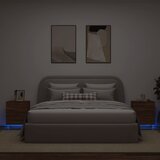  The Living Store Nočna omarica z LED lučkami 2 kosa rjavi hrast inženirski les - Nočna Omarica, (21448612) | Shoptok.si