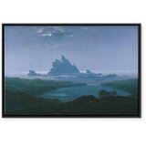  Slika - Caspar David Friedrich – Cliff reef on the beach 120x80 U crnom drvenom okviru | shoptok.hr
