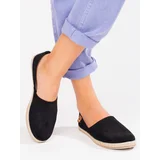 VINCEZA Women's light espadrilles black