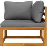  Modularna kutna sofa i tamnosivi jastuci masivno bagremovo drvo | shoptok.hr
