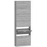 Maison Chic Omarica za obutev - Kopa za čevlje siva sonoma 59x17x169 cm inženirski les, (21778125) | Shoptok.si