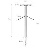 Markslöjd 108173 - GARDEN24 spoljašnja LED svetiljka 5W/24V, 96 cm, IP44, crna | Eponuda.com