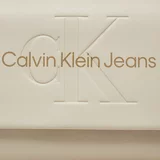Calvin Klein Jeans Ročna torba Sculpted Ew Flap Wichain25 Mono K60K612221 Écru