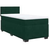 Box spring krevet s madracem tamnozeleni 90x200 cm baršunasti | shoptok.hr