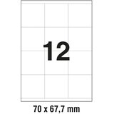  ETIKETE ILK 70X67,7MM PK100L ZWECKFORM 3661 | Shoptok.si