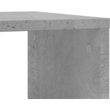 vidaXL Stranska mizica s koleščki betonsko siva 50x30x55 cm inž. les | Shoptok.si