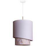  Duolla - Visilica na sajli PARIS 1xE27/15W/230V prečnik 40 cm bela/bež | Eponuda.com