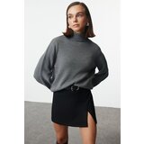 Trendyol Anthracite Basic Turtleneck Knitwear Sweater | shoptok.hr