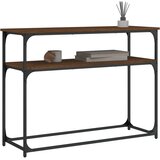 Konzolni stol boja hrasta 100 x 35,5 x 75 cm konstruirano drvo | Eponuda.ba