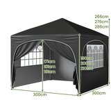 Costway Vrtni paviljon Zabavni šotor 300 x 300 x 286 cm, (5000163271) | Shoptok.si
