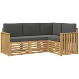  Setovi sofa 4 pcs Bijela i antracit 187,5 x 128,5 x 73 cm | Eponuda.com