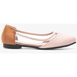 Gemre Beige Suede Children's Ballet Flats Kortes Cijene