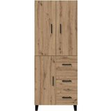  Highboard s ladicama 2 pcs Umjetnički hrast 69,5 x 34 x 180 cm | shoptok.hr