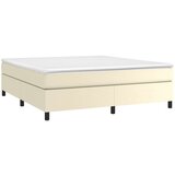  Za krevet s oprugama krem 180x200 cm od umjetne kože | shoptok.hr