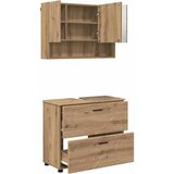  Set namještaja za kupaonicu 2 kom. Umjetnički hrast Smeđa 76,5 x 35 x 64 cm | shoptok.hr