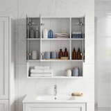  Kupaonski ormar s ogledalom Bijelo 60 x 14.5 x 70 cm | shoptok.hr