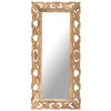 Ručno izrezbareno ogledalo smeđe 110 x 50 cm masivno drvo manga  Ručno izrezbareno ogledalo smeđe 110 x 50 cm masivno drvo manga Slike