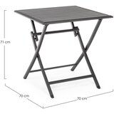 BIZZOTTO Aluminijasta vrtna mizica 70x70 cm Elin – | Shoptok.si