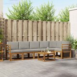  Set vanjskih sofa 7 kom. Prirodna i svijetlo siva | shoptok.hr