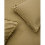 Kave Home Rumena/zelena posteljnina za zakonsko posteljo/podaljšana iz bombažnega perkala 260x240 cm Sifinia – | Shoptok.si