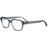 Fendi Squared Grey Rectangular Eyeglasses ONE SIZE (55) Siva/Kristalna Cene