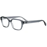 Squared Grey Rectangular Eyeglasses ONE SIZE (55) Siva/Kristalna
