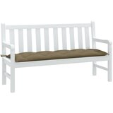  The Living Store Blazina za vrtno klop melanž taupe 150x50x7 cm blago - Blazina Za Vrtno Klop, (21459635) Cene