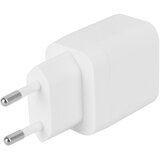 Deltaco Kućni punjač s 1x USB-A 18 W i 1x USB-C PD 20 W, Bijeli | shoptok.hr