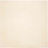Faux Rabbit Fur Rug Krema 200 x 200 cm Poliester