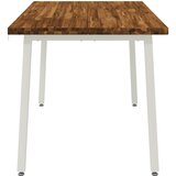  Kvadratni blagovaonski stol 140 x 90 x 75 cm Prirodna | shoptok.hr