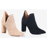 Resti Light brown women's ankle boots on a higher post with a Fimoli cut - Footwear | Eponuda.ba