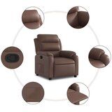  Naslanjač rjavo umetno usnje, (20928387) | Shoptok.si