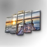 Wallity 5PUC-048 multicolor decorative canvas painting (5 pieces)