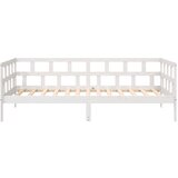  Dnevni ležaj bijeli od masivne borovine 90 x 200 cm | shoptok.hr