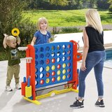  4 u 1 Coect Four s bacanjem prstenova, košarkaškim košem, loptom za golf i jumbo torbom za nošenje, plavi Coect Four | shoptok.hr