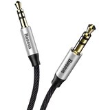 Baseus Yiven M30 3,5 mm AUX audio kabel 1 m crno/srebrni | shoptok.hr