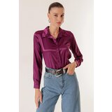 By Saygı Lightly Flowy Satin Shirt | shoptok.hr