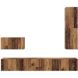 TV Kabinet za Zid Zidne 4 pcs Staro drvo Konstruirano drvo | Eponuda.ba