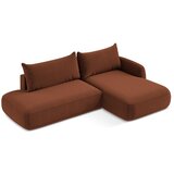 Makamii Sklopiva kutna garnitura boja terakote (s desnim kutom/s ležaljkom) Hale – | shoptok.hr