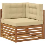  Setovi sofa 10 pcs Prirodna i bež Čvrsto drvo akacije | shoptok.hr